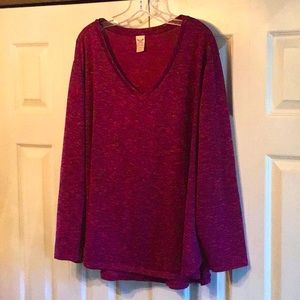 Faded Glory V-neck pullover top shirt Size 4X